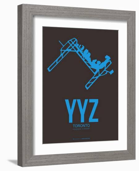 Yyz Toronto Poster 1-NaxArt-Framed Art Print