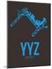 Yyz Toronto Poster 1-NaxArt-Mounted Art Print