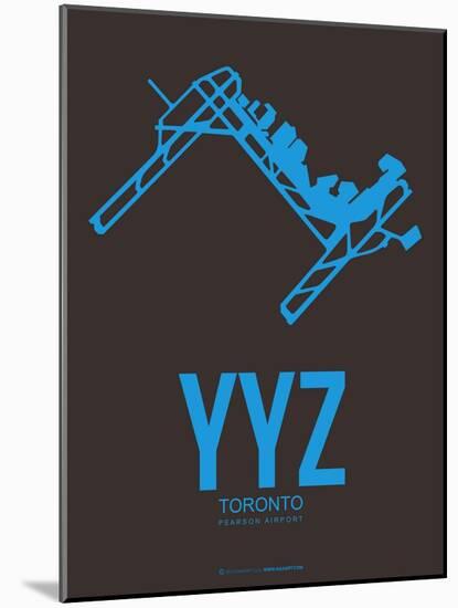 Yyz Toronto Poster 1-NaxArt-Mounted Art Print