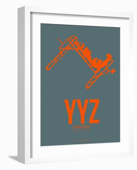 Yyz Toronto Poster 1-NaxArt-Framed Art Print