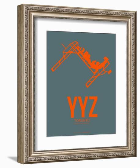 Yyz Toronto Poster 1-NaxArt-Framed Art Print