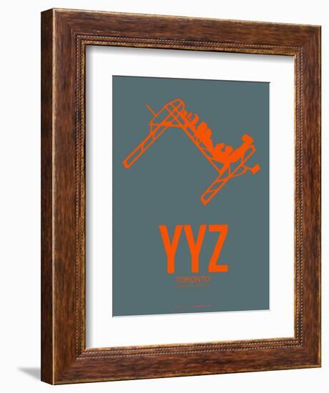 Yyz Toronto Poster 1-NaxArt-Framed Art Print