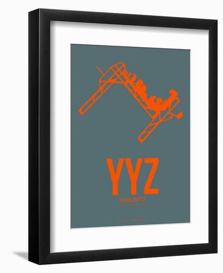 Yyz Toronto Poster 1-NaxArt-Framed Art Print