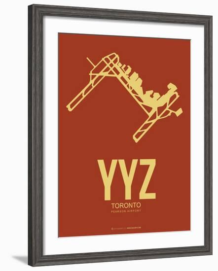 Yyz Toronto Poster 1-NaxArt-Framed Art Print