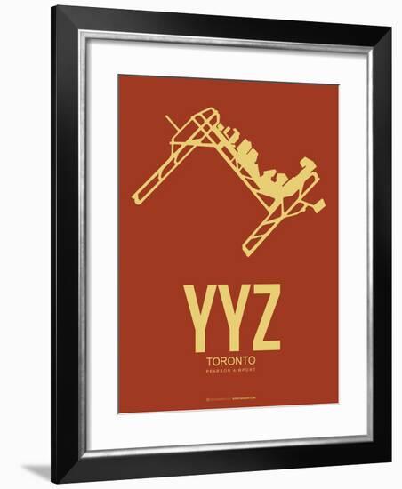 Yyz Toronto Poster 1-NaxArt-Framed Art Print
