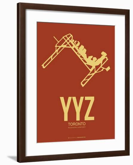 Yyz Toronto Poster 1-NaxArt-Framed Art Print