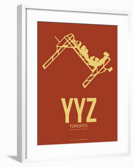 Yyz Toronto Poster 1-NaxArt-Framed Art Print