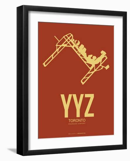 Yyz Toronto Poster 1-NaxArt-Framed Art Print