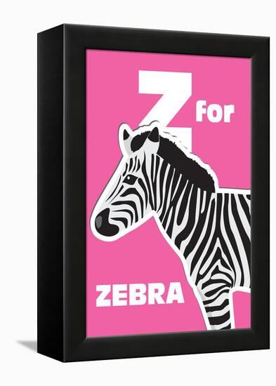 Z for the Zebra, an Animal Alphabet for the Kids-Elizabeta Lexa-Framed Stretched Canvas