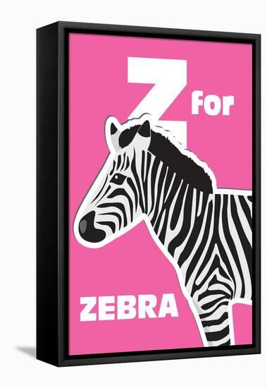Z for the Zebra, an Animal Alphabet for the Kids-Elizabeta Lexa-Framed Stretched Canvas
