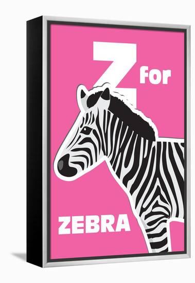 Z for the Zebra, an Animal Alphabet for the Kids-Elizabeta Lexa-Framed Stretched Canvas