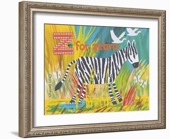 Z for Zebra-Clare Beaton-Framed Giclee Print