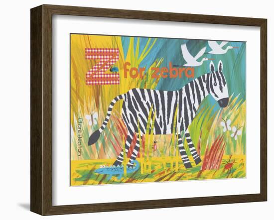 Z for Zebra-Clare Beaton-Framed Giclee Print