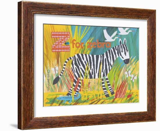 Z for Zebra-Clare Beaton-Framed Giclee Print