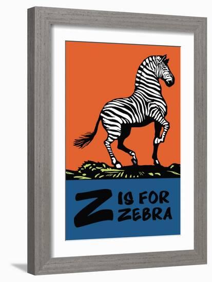 Z is for Zebra-Charles Buckles Falls-Framed Art Print