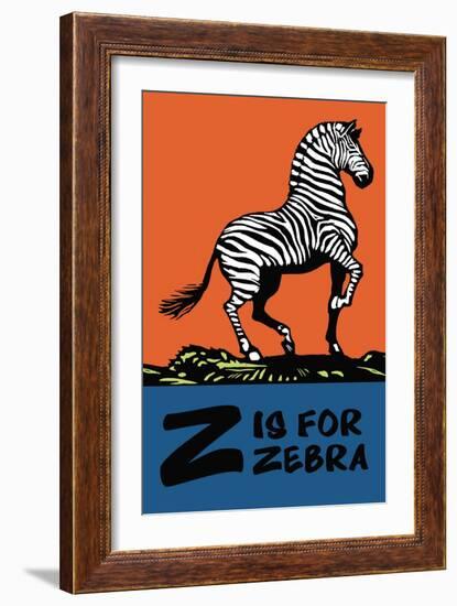 Z is for Zebra-Charles Buckles Falls-Framed Art Print