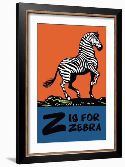 Z is for Zebra-Charles Buckles Falls-Framed Art Print