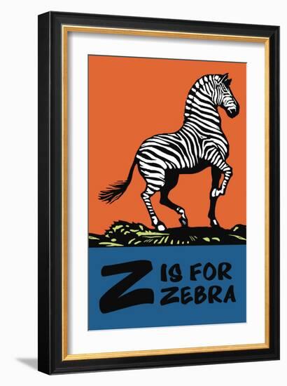 Z is for Zebra-Charles Buckles Falls-Framed Art Print