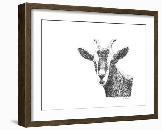 Z10 Goat-Let Your Art Soar-Framed Giclee Print