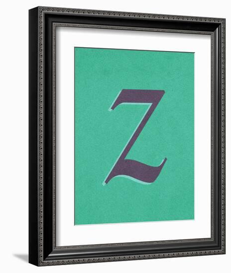 Z-null-Framed Art Print