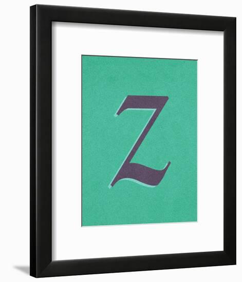 Z-null-Framed Art Print