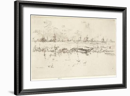 Zaandam, 1889-James Abbott McNeill Whistler-Framed Giclee Print