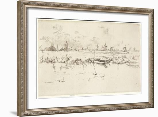 Zaandam, 1889-James Abbott McNeill Whistler-Framed Giclee Print