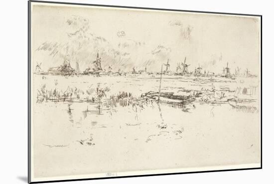 Zaandam, 1889-James Abbott McNeill Whistler-Mounted Giclee Print