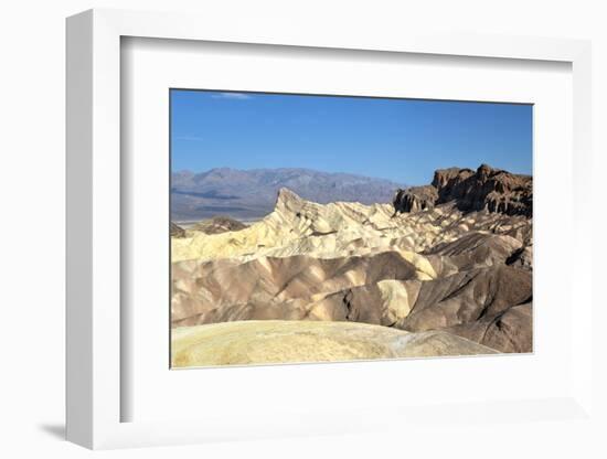 Zabriskie Point in Death Valley National Park, California-demerzel21-Framed Photographic Print