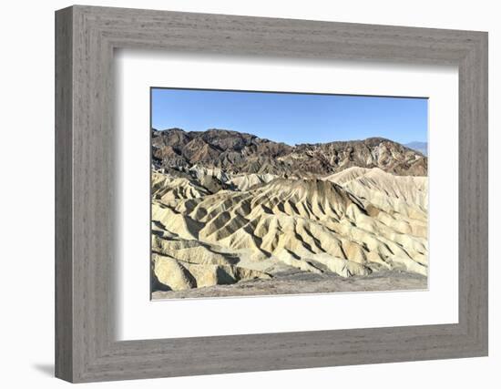 Zabriskie Point in Death Valley National Park, California-demerzel21-Framed Photographic Print