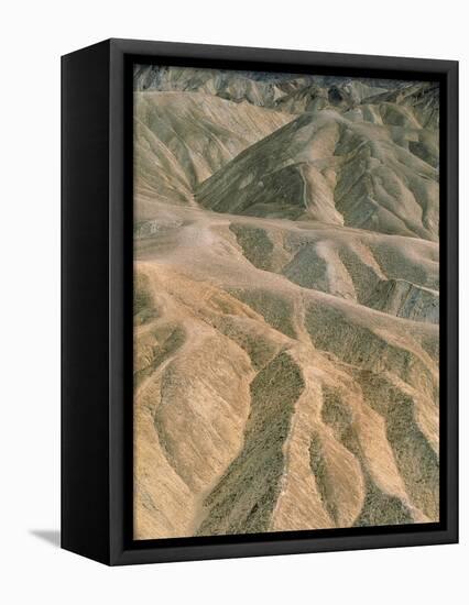 Zabriskie Point in the Death Valley National Park, California (USA)-Theo Allofs-Framed Premier Image Canvas