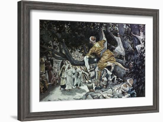 Zacchaeus in the Sycamore Tree-James Tissot-Framed Giclee Print