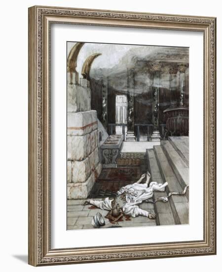 Zacharias Killed Between the Temple and Altar-James Jacques Joseph Tissot-Framed Giclee Print