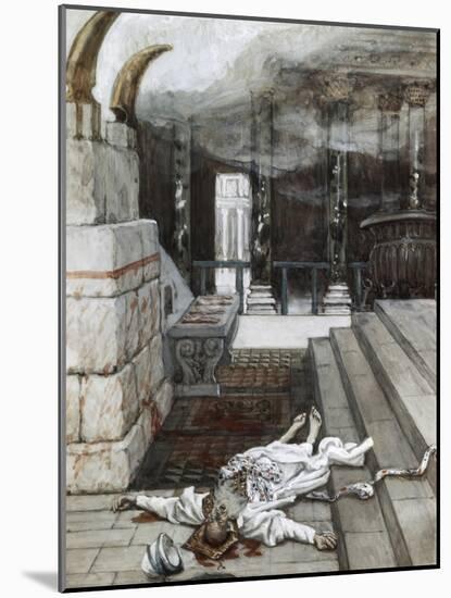 Zacharias Killed Between the Temple and Altar-James Jacques Joseph Tissot-Mounted Giclee Print