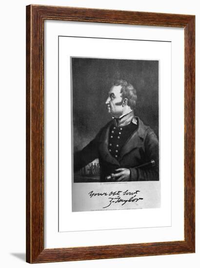 Zachary Taylor, American Military Leader and Politician, C1846-Captain Eaton-Framed Giclee Print