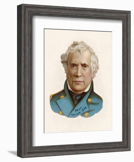 Zachary Taylor Known as "Old Rough-And-Ready" American Soldier 12th Us President-null-Framed Photographic Print