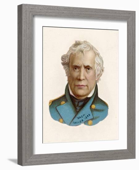 Zachary Taylor Known as "Old Rough-And-Ready" American Soldier 12th Us President-null-Framed Photographic Print