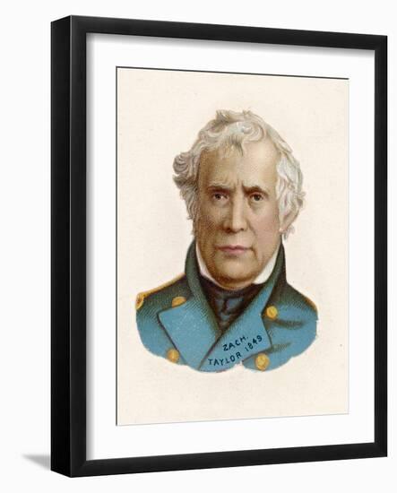 Zachary Taylor Known as "Old Rough-And-Ready" American Soldier 12th Us President-null-Framed Photographic Print