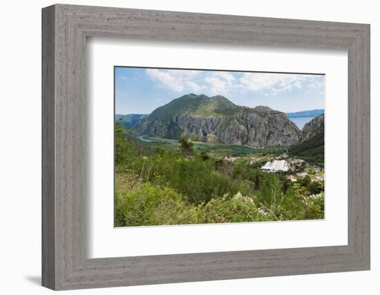 Zakucac, Dalmatia, Croatia. Cetina river near the Zakucac Hydroelectric Power Plant.-null-Framed Photographic Print