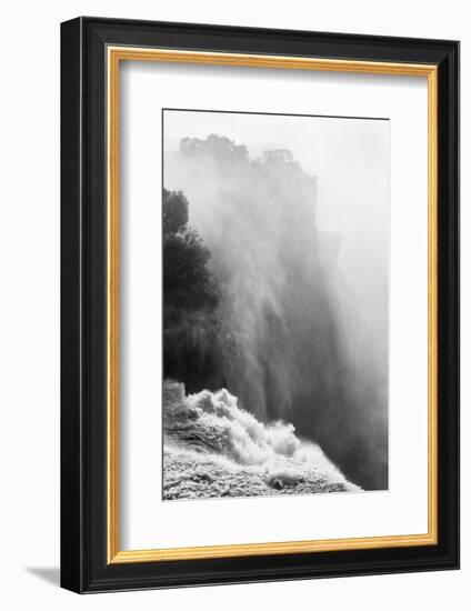 Zambezi River and Victoria Falls, Zimbabwe-Paul Souders-Framed Photographic Print
