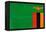 Zambia Flag Design with Wood Patterning - Flags of the World Series-Philippe Hugonnard-Framed Stretched Canvas