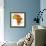 Zambia on Actual Map of Africa-michal812-Framed Premium Giclee Print displayed on a wall