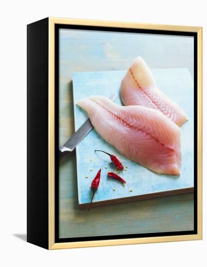 Zander Fillets with Dried Chillies-Matthias Hoffmann-Framed Premier Image Canvas