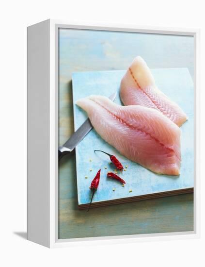 Zander Fillets with Dried Chillies-Matthias Hoffmann-Framed Premier Image Canvas