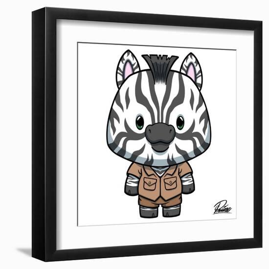 Zane Zebra-Marcus Prime-Framed Art Print