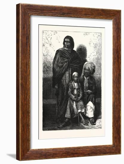 Zanzibar Arab Family. Zanzibar Is a Semi-Autonomous Part of Tanzania, in East Africa-null-Framed Giclee Print