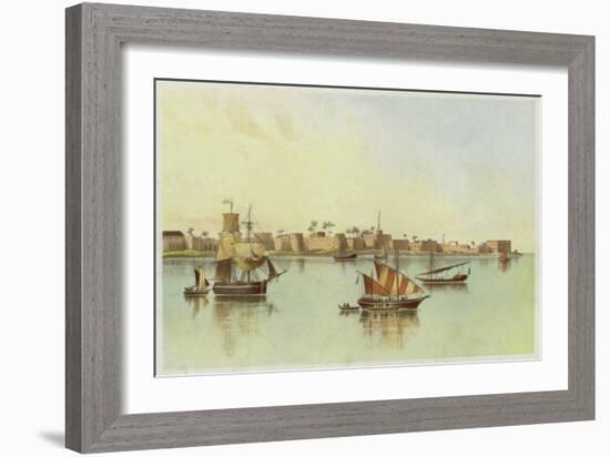 Zanzibar from the Sea-null-Framed Giclee Print