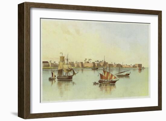 Zanzibar from the Sea-null-Framed Giclee Print