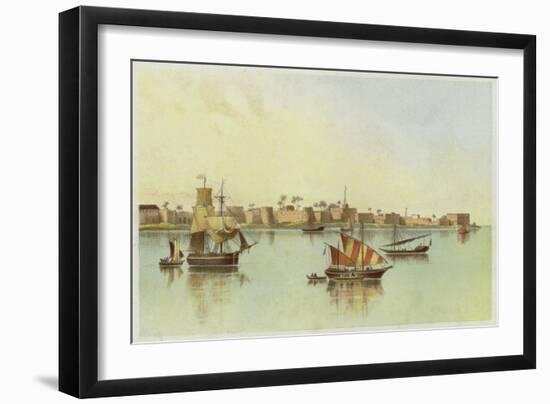 Zanzibar from the Sea-null-Framed Giclee Print