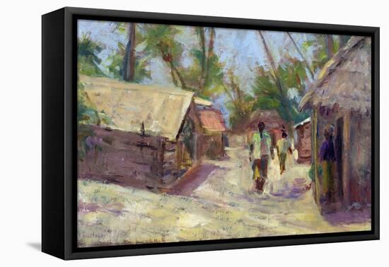 Zanzibar Village, 2001-Karen Armitage-Framed Premier Image Canvas